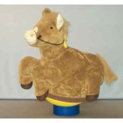 Décors Animaux peluche Peluche Magic cheval beige cm Piutre -G095