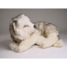 Animaux-Bois-Animaux-Bronzes propose Chien Husky de Sibérie 45 cm peluche animaux allongés réaliste Piutre 2213
