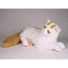 Peluche allongée chat turc de Van 45 cm Piutre   2317
