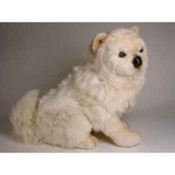 Animaux-Bois-Animaux-Bronzes propose Chien Chow chow beige50 cm peluche animaux debout réaliste Piutre 3344