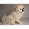 Animaux-Bois-Animaux-Bronzes propose Chien Chow chow beige50 cm peluche animaux debout réaliste Piutre 3344