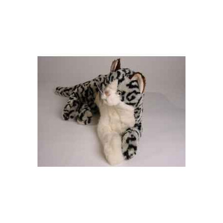 Peluche allongée chat tâcheté 40 cm Piutre   2336