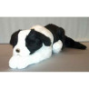 Peluche chien couché 75 cm Piutre   G192