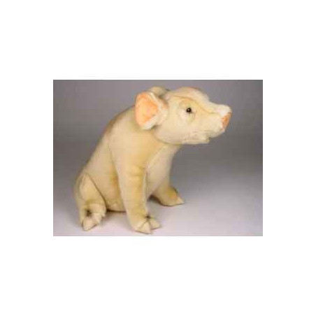  Animaux de la ferme Porcelet 40 cm assis peluche réaliste Piutre 2422