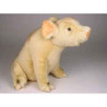  Animaux de la ferme Porcelet 40 cm assis peluche réaliste Piutre 2422