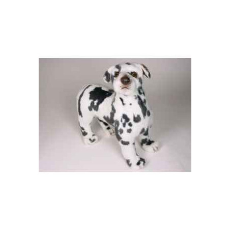 Animaux-Bois-Animaux-Bronzes propose Chien Grand Danois Harlequin 45 cm peluche animaux debout réaliste Piutre 3331