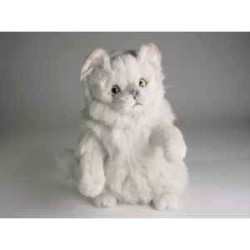 Animaux-Bois-Animaux-Bronzes propose Chat persan chinchilla blanc réclamant 30 cm  réaliste Piutre