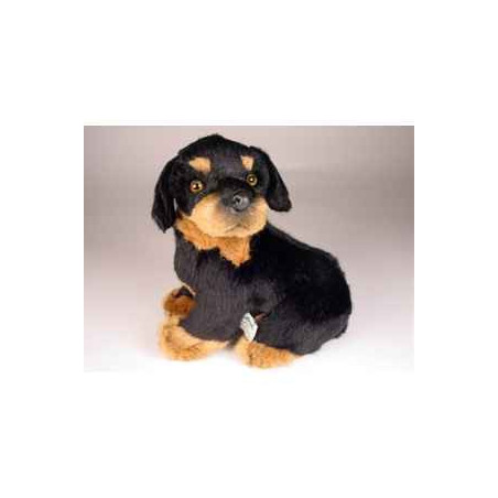 Animaux-Bois-Animaux-Bronzes propose Chien Rottweiller 35 cm assis peluche réaliste Piutre 3309