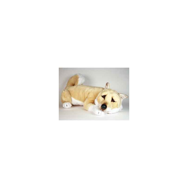 Animaux-Bois-Animaux-Bronzes propose Chien Shiba inu 55 cm peluche animaux allongés réaliste Piutre 1247