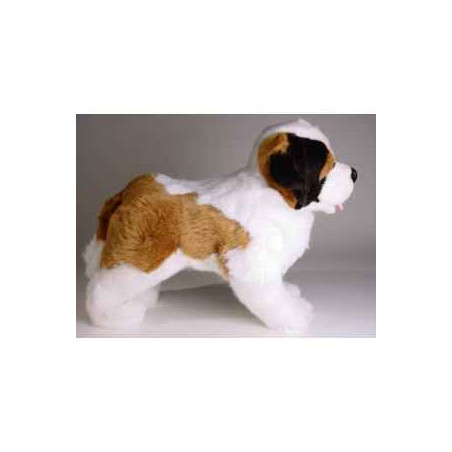 Animaux-Bois-Animaux-Bronzes propose Chien Saint bernard 45 cm peluche animaux debout réaliste Piutre 2294