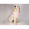 Animaux-Bois-Animaux-Bronzes propose Chien Spinone italien 90 cm assis peluche réaliste Piutre 2261