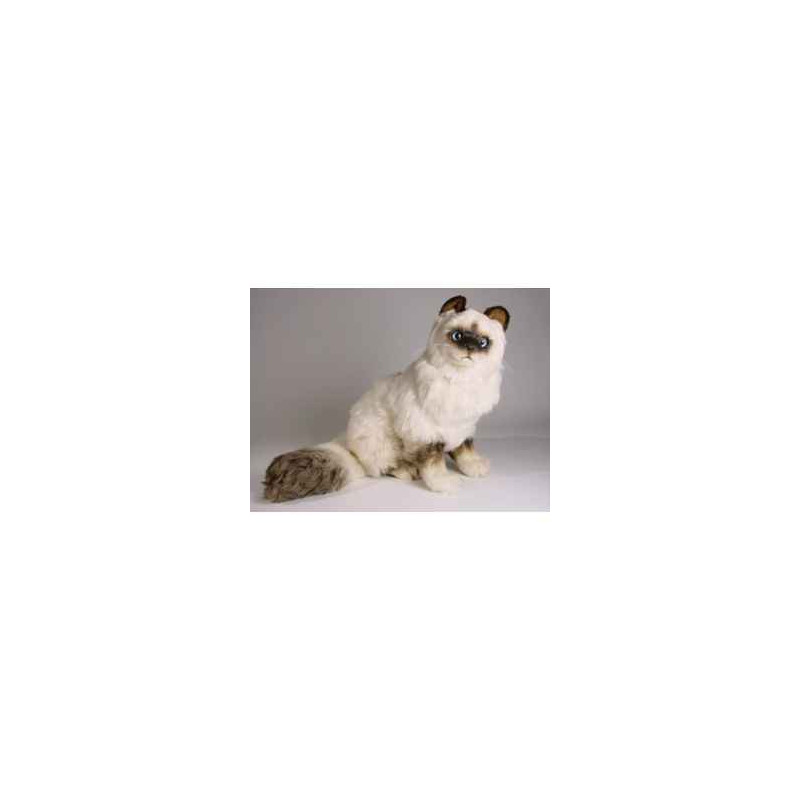 Animaux-Bois-Animaux-Bronzes propose Chat birman 50 cm assis réaliste Piutre