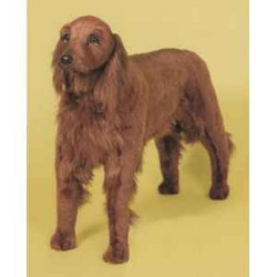 Animaux-Bois-Animaux-Bronzes propose Chien Irish setter 110 cm peluche animaux debout réaliste Piutre 3221