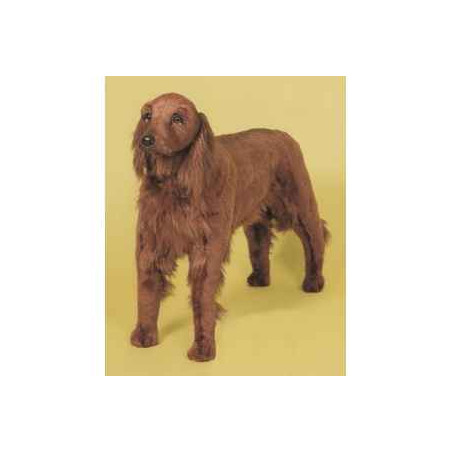 Animaux-Bois-Animaux-Bronzes propose Chien Irish setter 110 cm peluche animaux debout réaliste Piutre 3221