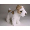 Animaux-Bois-Animaux-Bronzes propose Chien Miniature fox terrier 24 cm peluche réaliste Piutre 4285
