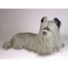 Peluche allongée skye  terrier 60 cm Piutre   1269