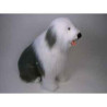 Peluche assise berger old english 100 cm Piutre   3291