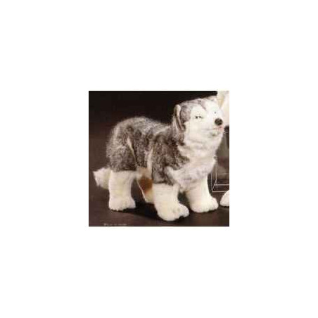 Animaux-Bois-Animaux-Bronzes propose Chien Husky de Sibérie 40 cm peluche animaux debout réaliste Piutre 2214