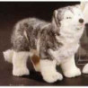 Peluche debout Husky de Sibérie 40 cm Piutre   2214