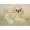 Animaux-Bois-Animaux-Bronzes propose Chien Berger de Maremme 35 cm peluche animaux allongés réaliste Piutre 3217