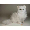 Peluche assise chat persan chinchilla blanc 50 cm Piutre   2300