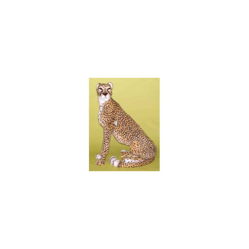 Félin Piutre Guépard 95 cm assis peluche -2580