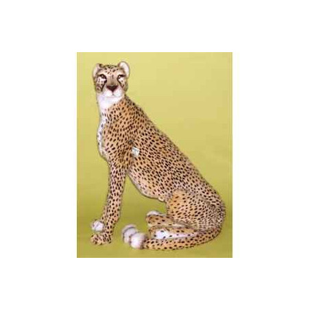 Félin Piutre Guépard 95 cm assis peluche -2580