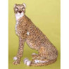 Peluche assise guépard 95 cm Piutre   2580