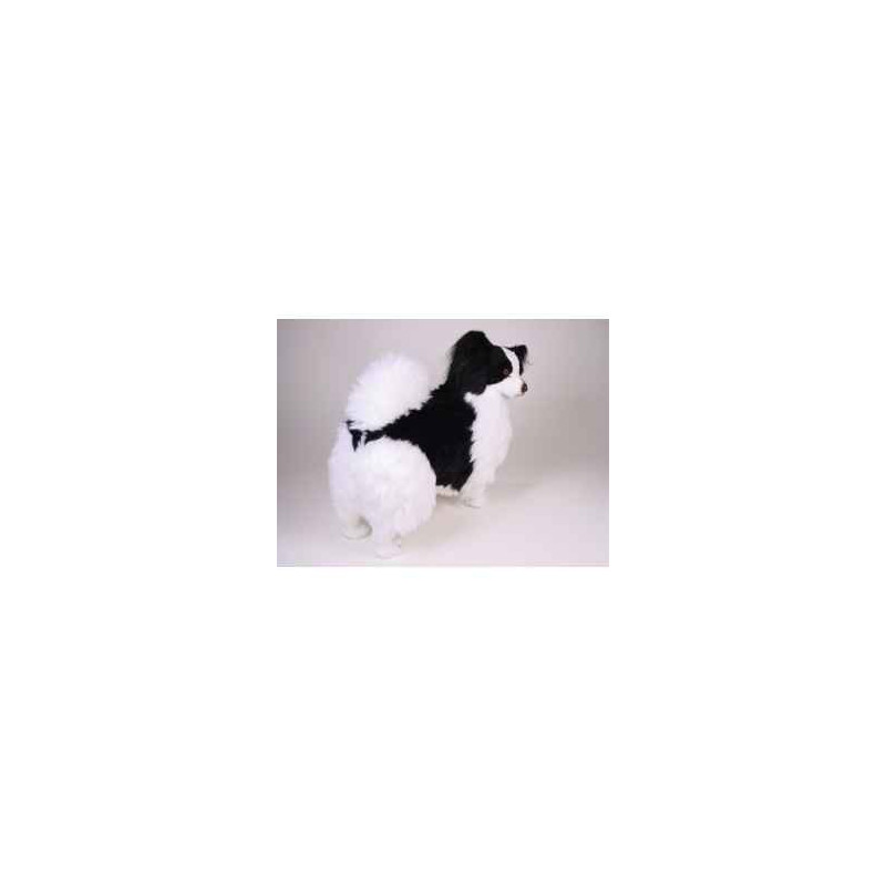 Peluche debout epagneul papillon 50 cm Piutre   1286