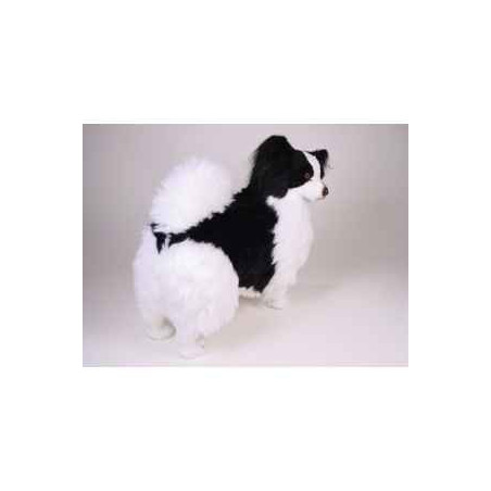 Peluche debout epagneul papillon 50 cm Piutre   1286