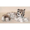 Peluche allongée lynx 50 cm Piutre   2555