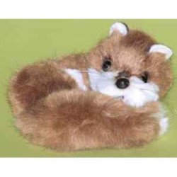  Animaux de la forêt Miniature couchée renard 15 cm peluche réaliste Piutre 4265