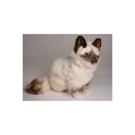 Animaux-Bois-Animaux-Bronzes propose Chat birman 30 cm assis réaliste Piutre