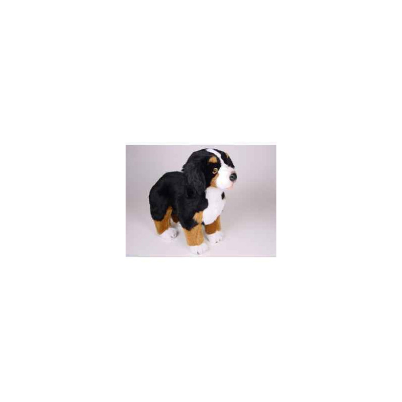 Animaux-Bois-Animaux-Bronzes propose Chien berger Bernois 50 cm peluche animaux debout réaliste Piutre 1263