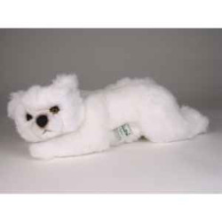 Décoration animaux Ours polaire 35 cm peluche animaux allongés réaliste Piutre 2118