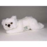 Décoration animaux Ours polaire 35 cm peluche animaux allongés réaliste Piutre 2118