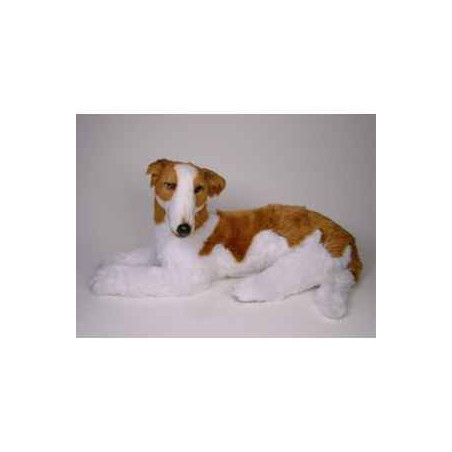 Animaux-Bois-Animaux-Bronzes propose Chien Barzoi 80 cm peluche animaux allongés réaliste Piutre 274