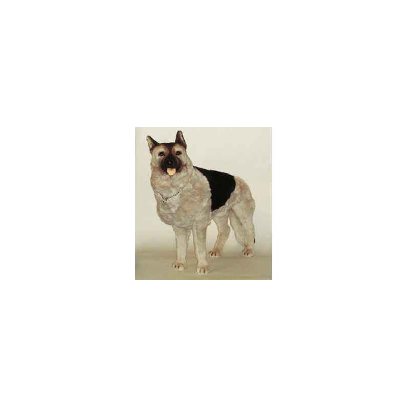 Animaux-Bois-Animaux-Bronzes propose Chien Berger allemand 110 cm peluche animaux debout réaliste Piutre 2221