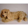 Animaux-Bois-Animaux-Bronzes propose Chien Cocker 65 cm peluche animaux allongés réaliste Piutre 3204