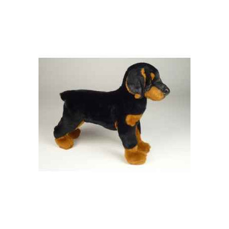 Animaux-Bois-Animaux-Bronzes propose Chien Doberman 35 cm peluche animaux debout réaliste Piutre 267