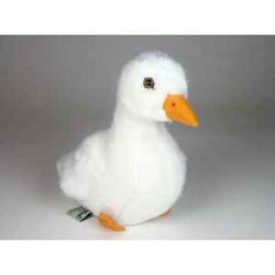 Décoration OiseauxCygneau 30 cm assis peluche -731 Piutre