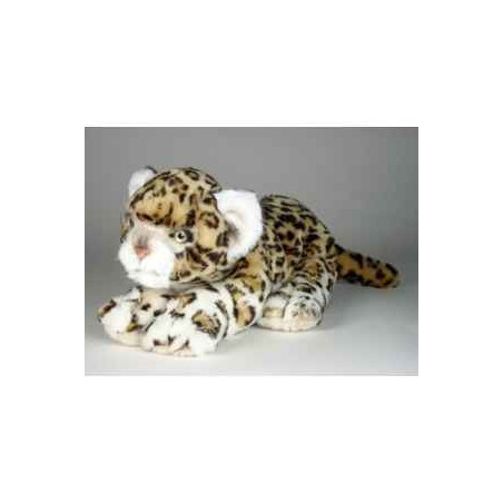 Peluche allongée léopard 35 cm Piutre   2587