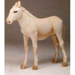  Cheval Poulain palomino 120 cm peluche animaux debout réaliste Piutre 2694