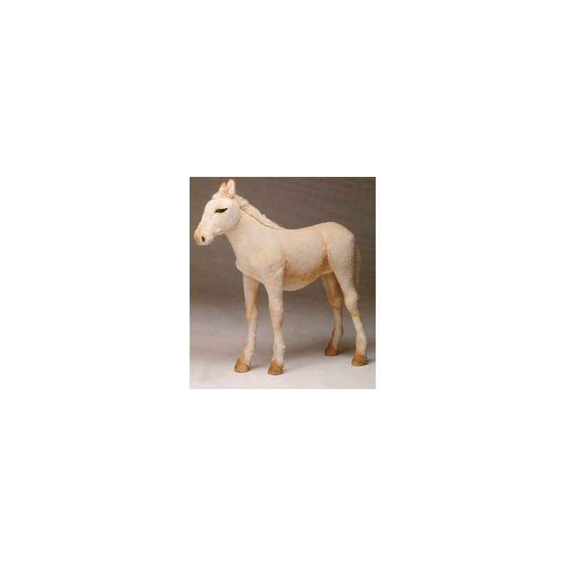  Cheval Poulain palomino 120 cm peluche animaux debout réaliste Piutre 2694