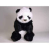 Décoration animaux Panda 50 cm assis peluche réaliste Piutre 2179