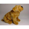 Animaux-Bois-Animaux-Bronzes propose Chien Shar-pei 40 cm assis peluche réaliste Piutre 2298