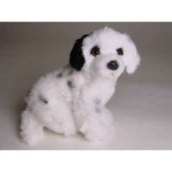 Animaux-Bois-Animaux-Bronzes propose Chien Dalmatien 28 cm assis peluche réaliste Piutre 1313