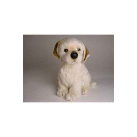 Animaux-Bois-Animaux-Bronzes propose Chien Labrador Retriever 35 cm assis peluche réaliste Piutre 1203