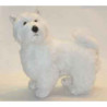 Animaux-Bois-Animaux-Bronzes propose Chien West higland scottish terrier 45 cm peluche animaux debout réaliste Piutre 2277