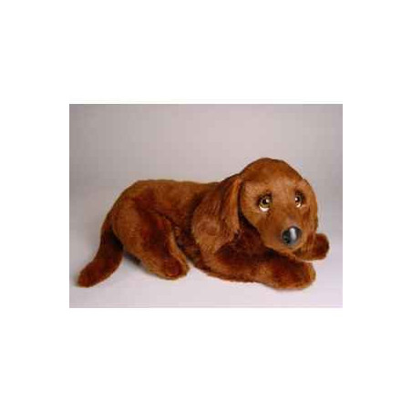 Animaux-Bois-Animaux-Bronzes propose Chien Irish setter 40 cm peluche animaux allongés réaliste Piutre 3225
